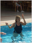 Water aerobic belly dancing by Mamma