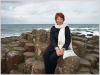 Glynis at Giants Causeway