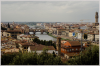 View of the River Arno from Piazzale Michelangelo