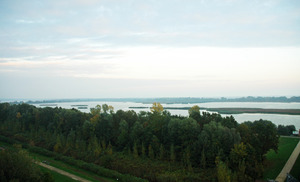 View over Lake Tisza