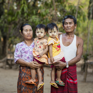 Grandparents U Ta Lili and Daw Thain Si - © Andy Langton