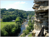 The River Swale from Richmond Castle 