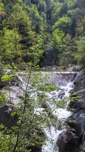 Waterfall in foothills of Mount Olympus