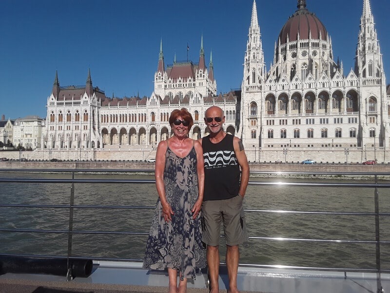 Glynis and Trevor in Budapest