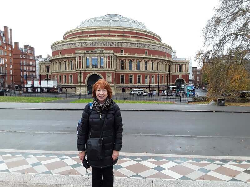 Glynis at the Royal Albert Hall