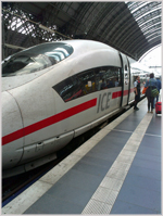 Changing trains at Frankfurt