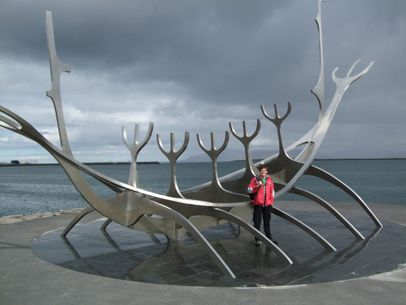 A sculpture on the Reykjavic coast