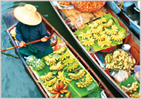 Amphawa floating market, Bangkok, Thailand
