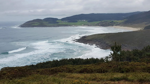 Galicia wild and windy coastline
