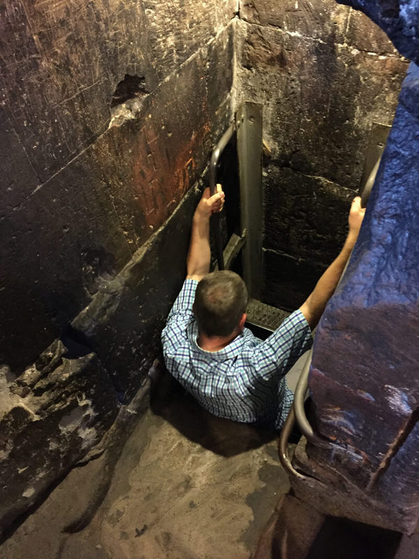 Descending into a dungeon in a remote Armenian church