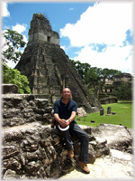 Arturo Tapia in Tikal, Guatemala