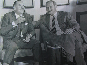 Douglas Bader with Adolf Galland - photo courtesy of BBC