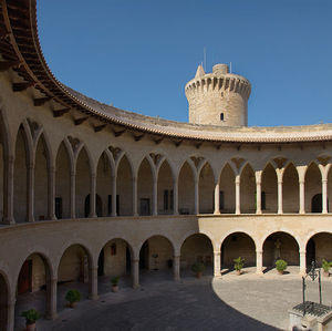 Interior of Bellver castle, Mallorca