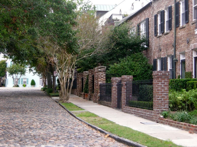 Charleston cobble street