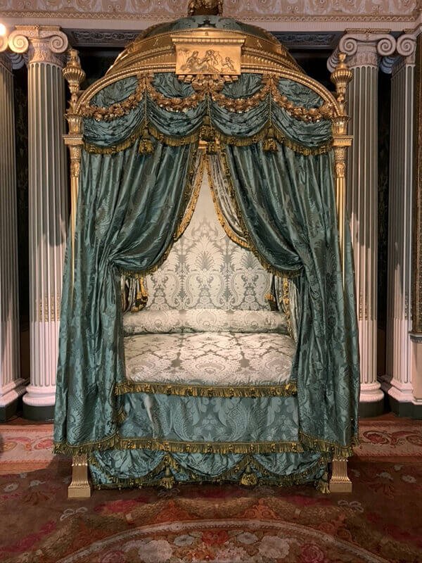 Chippendale bed in the State Bedroom slept in by the young Victoria