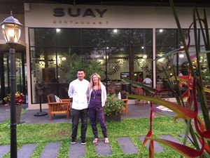 Chef Noi at Suay Restaurant with Debbie Marshall