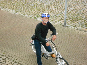 Trevor on the bike