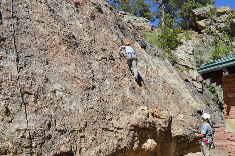 Rock climbing in Estes Park