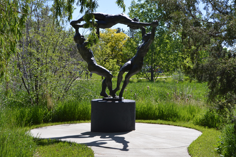 Sculpture in Benson Sculpture Garden