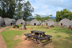 Beehive huts at Mlilwane Wildlife Sanctuary