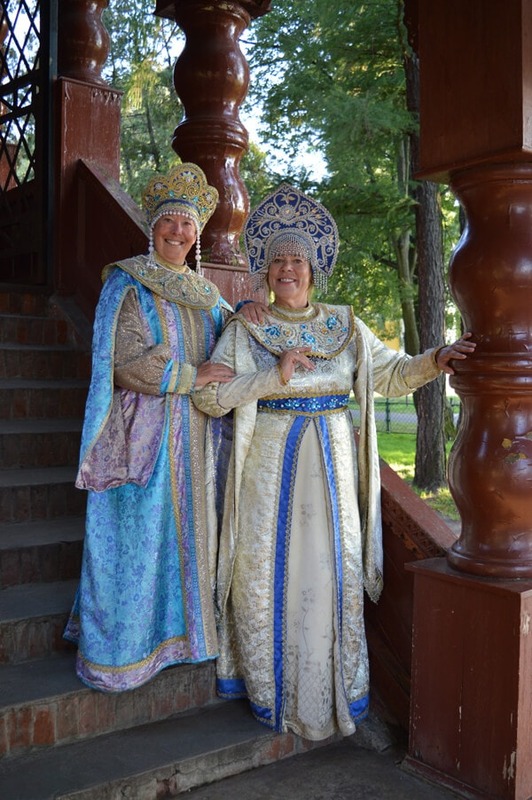 Dressing up for 'Russian Night' in Uglich