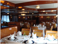 Dining room onboard Royal Crown - eWaterways