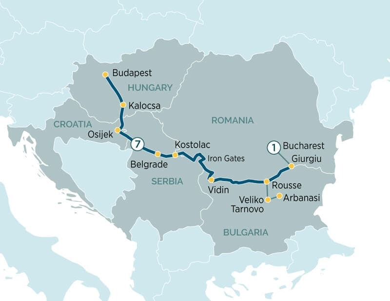 Danube Eastern Europe Itinerary
