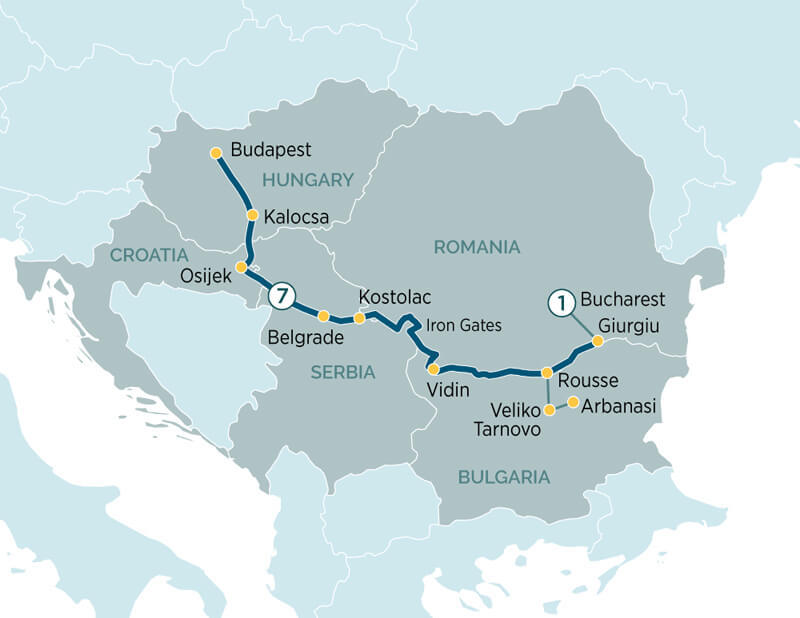Emerald Waterways Enchantment of Eastern Europe itinerary