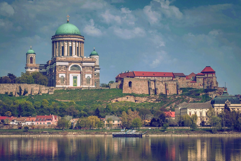 Esztergom Basilica seen from the Danube