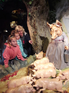 Florence, Claudie and Grandma at the World of Beatrix Potter Attraction