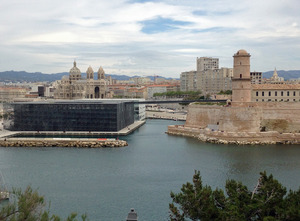 Fort Saint Jean, museum MuCEM and Marseille Cathedral