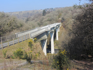 Gem Bridge crosses the Waltham Valley on the Drake's Trail