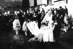 The wedding of Baron Georg von Trapp and Maria Augusta Kutschera
