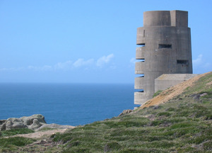 WW2 observation tower at Battery Moltke