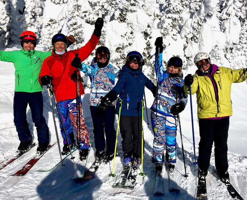 Senior ski group