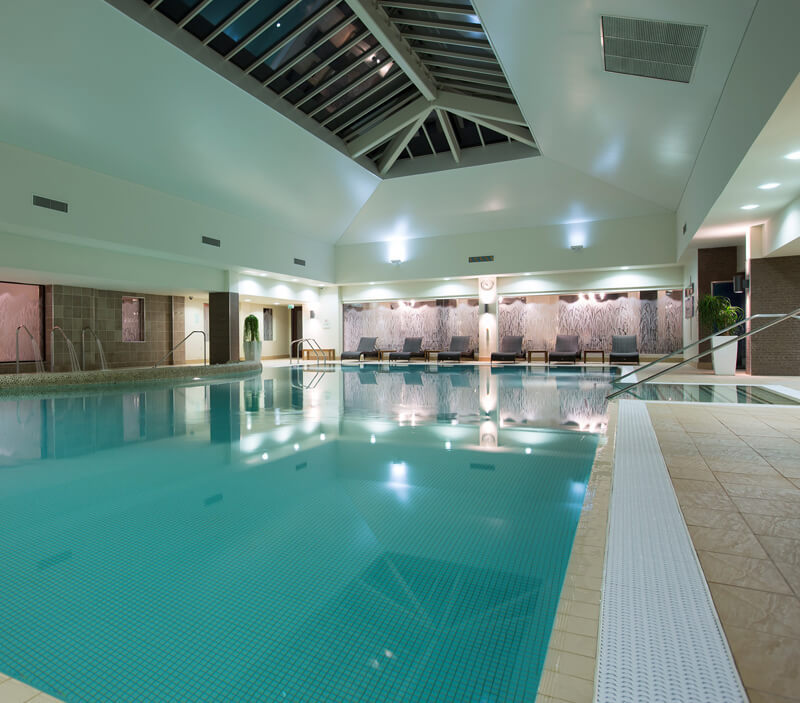 An inviting pool at Rookery Hall’s Spa