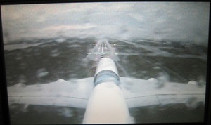 View from the tail webcam of an A380