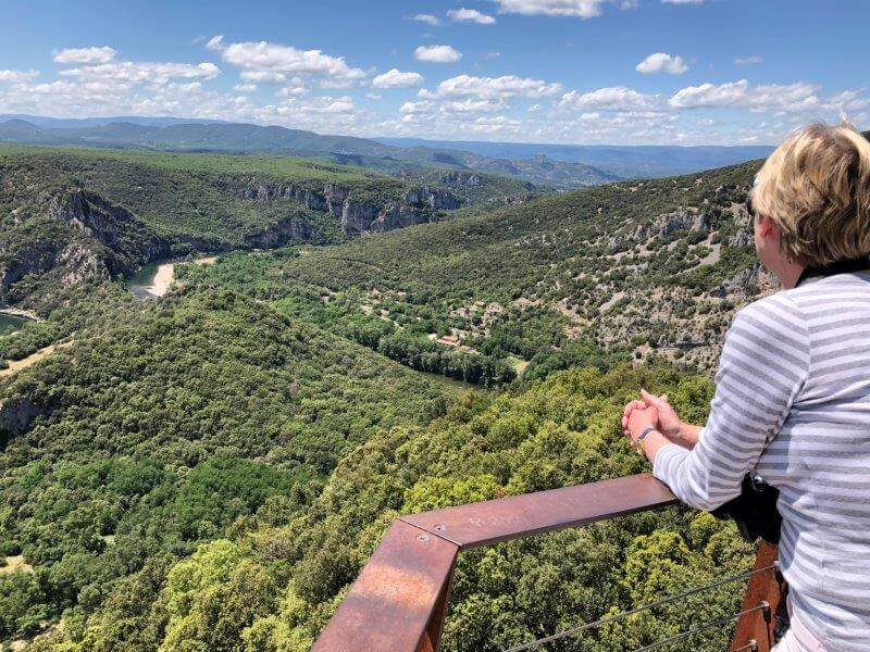 One of many viewpoints along the Ardeche Gorges