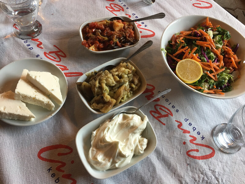 Selection of meze