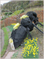 Giant bee sculpture