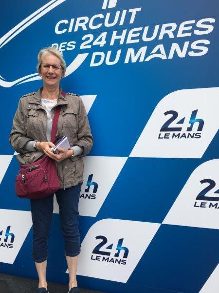 Winner's podium at Le Mans