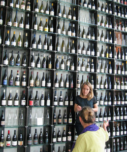 'Wine Wall' at the Tourist Office, Vienne