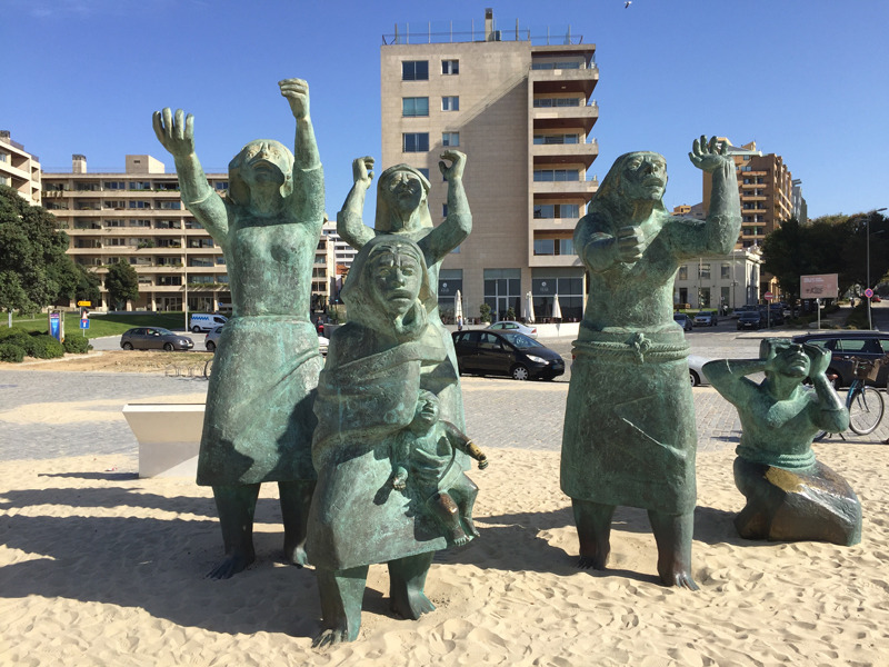 Sculptures in Leixoes, Portugal