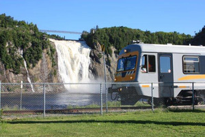 Light train station at Montmorency Falls