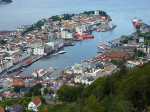 Bergen from Mt Floyen