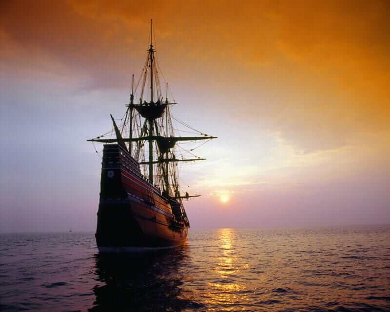 Mayflower sunset