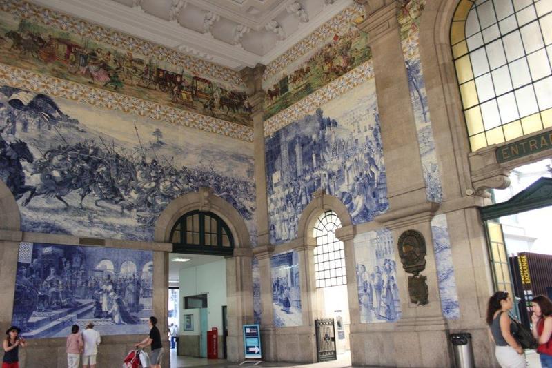 Azulejos at Porto railway station