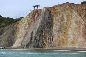 Coloured sand, Isle of Wight