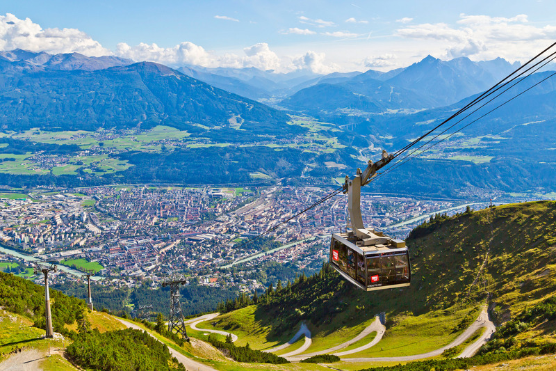 Innsbruck and the Nordkette cable car - © Christof Lackner