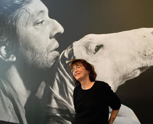 Jane Birking at the 'Jane & Serge, a Family Album' exhibition in Calais